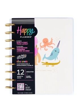 NWT- Happy Planner Undated Hello Little One Baby Planner & Envelope Bundle